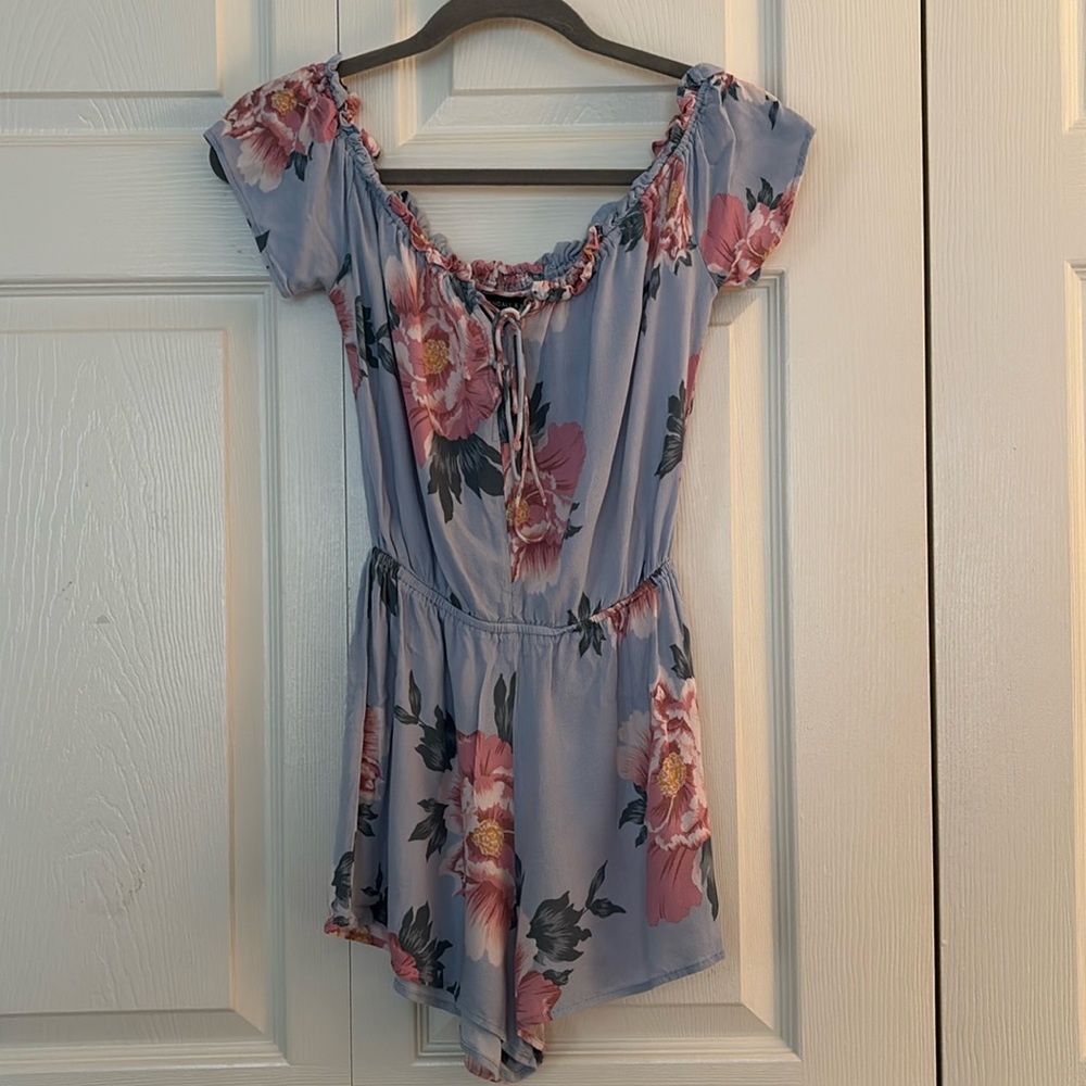 Kendall + Kylie Light Blue XS Romper
